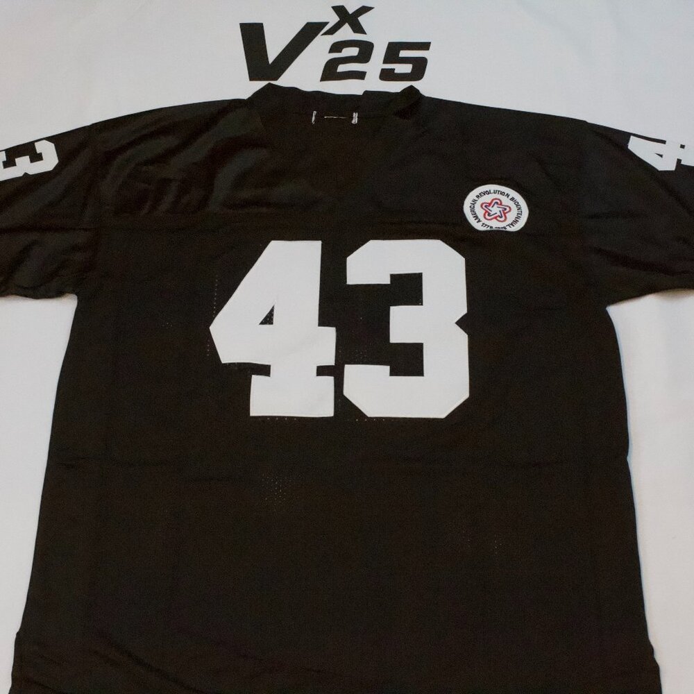 Men's Pittsburgh Steelers Troy Polamalu Black Jersey Size Large